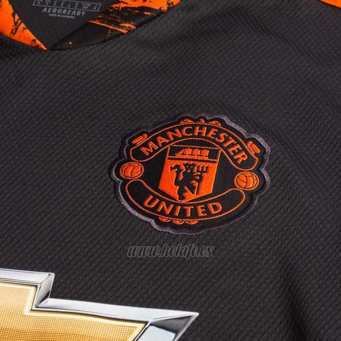 Camiseta Manchester United Portero Manga Larga 2020-2021 Negro